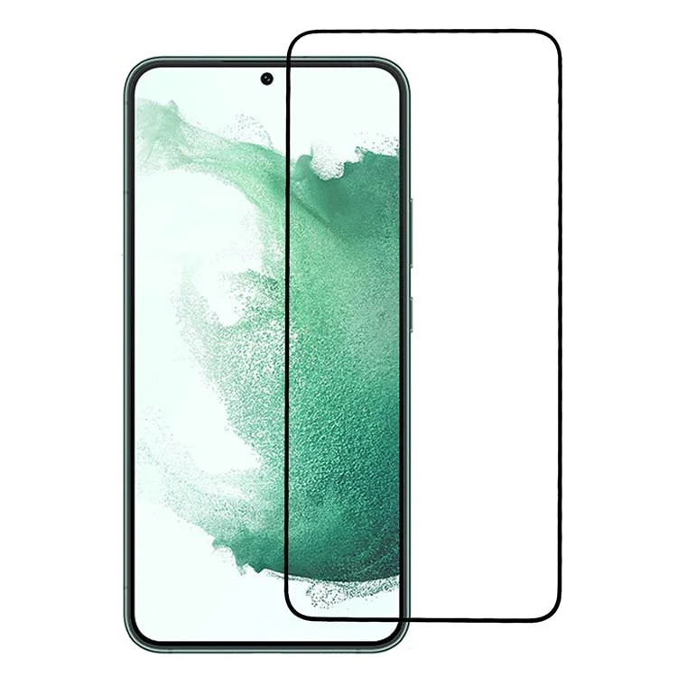 Para Samsung Galaxy S22+ 5G / S23+ Anti-explosión Cubiertura Completa Seda Impresión 0.18mm Ultra Delgada Película de Vidrio Templado HD Claro Protector de Pantalla Completo Pegamento (Versión de Desbloqueo de Huellas Dactilares)