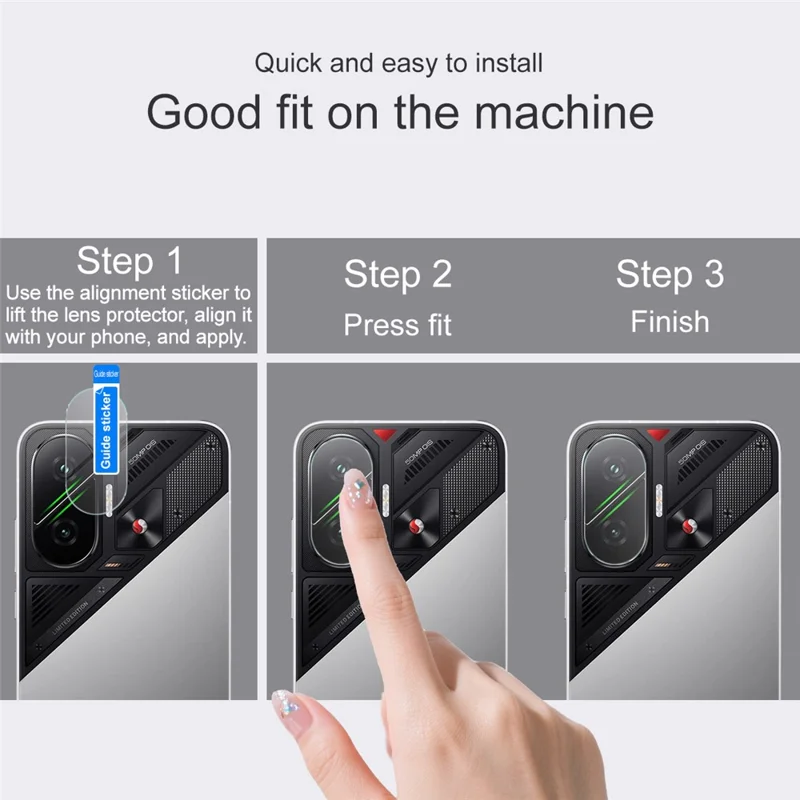 IMAK для Xiaomi Poco F7 5G Защитное стекло для объектива камеры, тонкое закаленное стекло