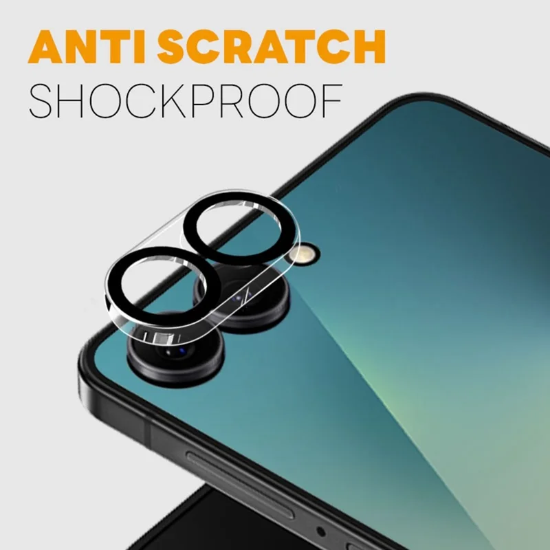 NORTHJO For Samsung Galaxy Z Flip7 5G Black Circles Camera Lens Protector Tempered Glass HD Clear 3D Full Coverage