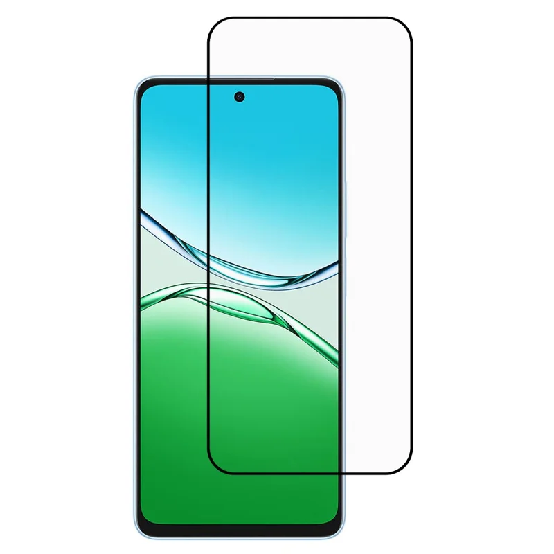 Защитная пленка для Oppo A5x 5G с шелковой печатью, полным клеем, HD-прозрачностью