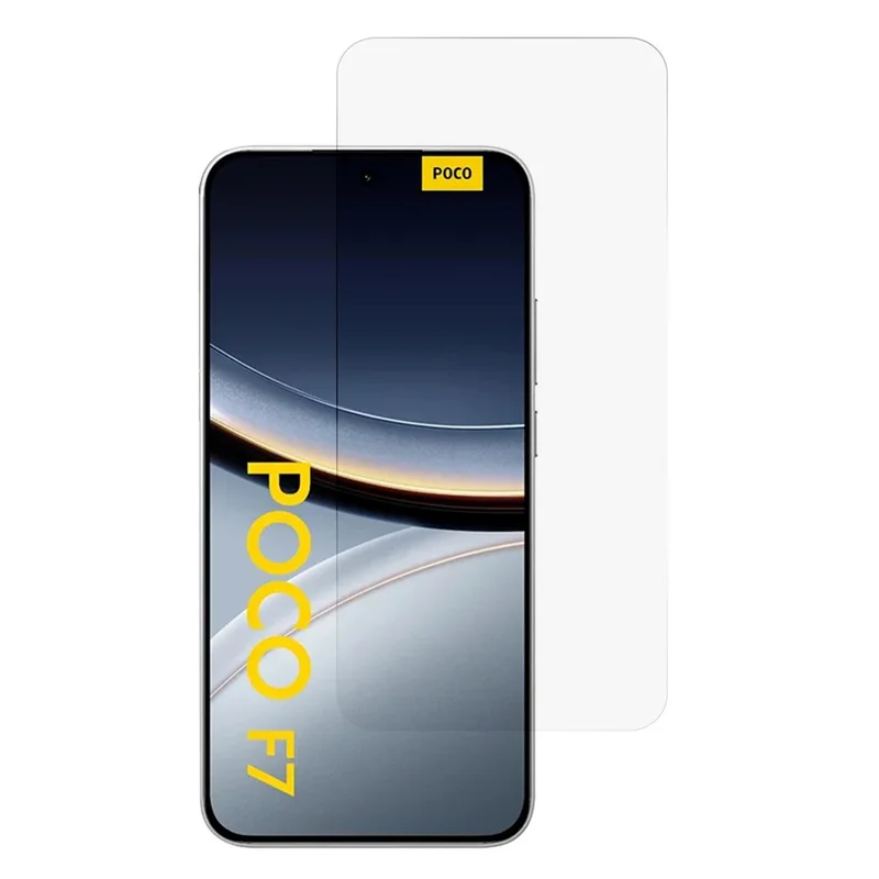 Protector de Pantalla de Vidrio de Aluminio y Silicio de Alta Calidad para Xiaomi Poco F7 5G / Redmi Turbo 4 Pro 5G, Borde Curvado 2.5D