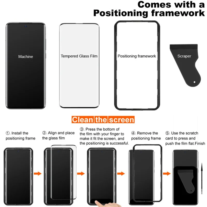 IMAK For Honor Magic V5 5G Screen Protector Full Glue 3D Curved Tempered Glass Film with Positioning Frame