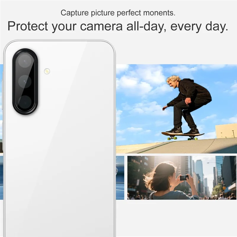 IMAK Kamera-Objektiv-Schutz aus gehärtetem Glas für Samsung Galaxy A17 5G HD Klare Objektiv-Folie (Schwarze Version)