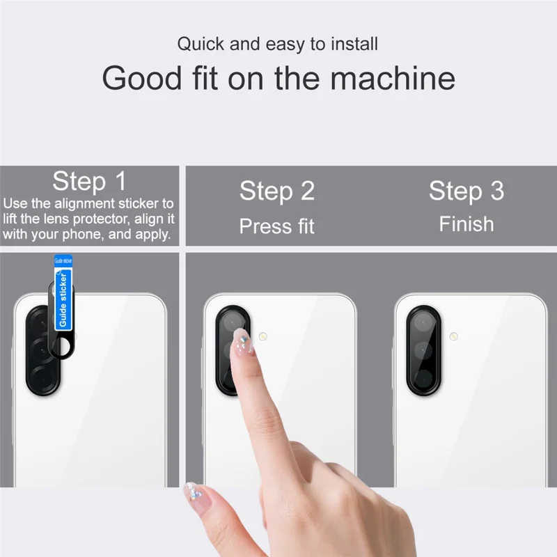 IMAK Kamera-Objektiv-Schutz aus gehärtetem Glas für Samsung Galaxy A17 5G HD Klare Objektiv-Folie (Schwarze Version)