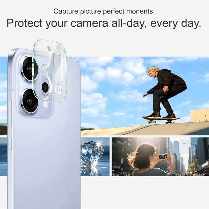 IMAK For Oppo Reno14 Pro 5G (Global) Tempered Glass Camera Lens Protector + Acrylic Lens Cap