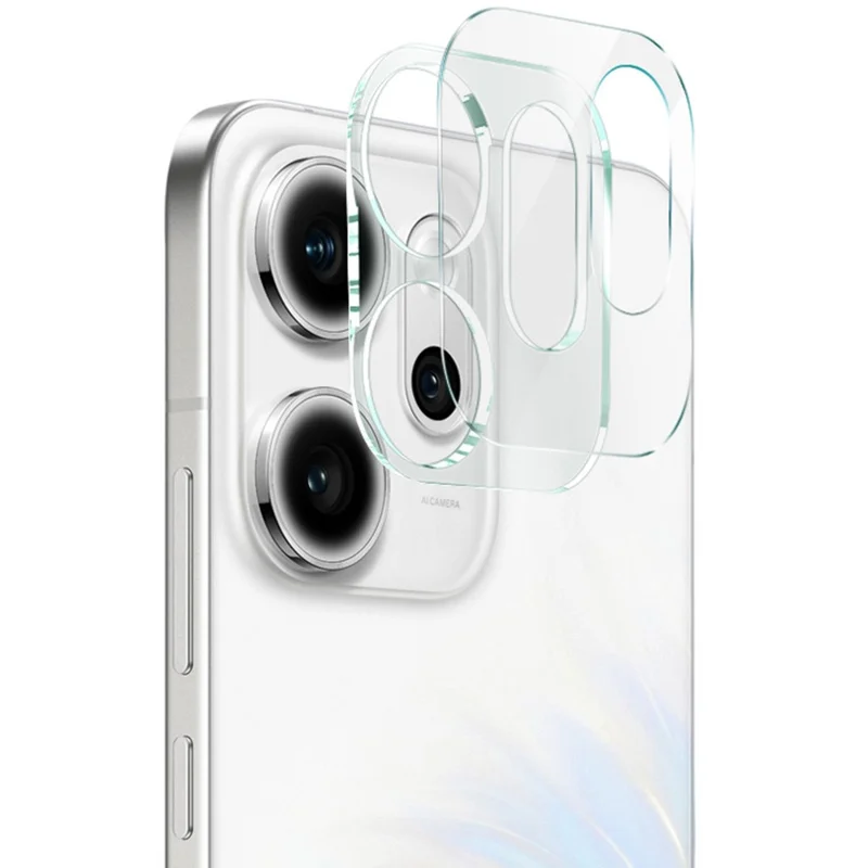 IMAK Per Oppo Reno14 F 5G Protezione Lente Fotocamera in Vetro Temperato + Coperchio Lente in Acrilico