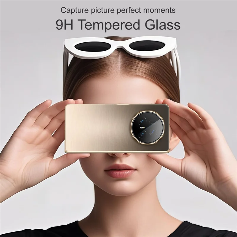 IMAK For Honor Magic V5 5G Camera Lens Protector Tempered Glass Lens Film with Self Positioning Frame