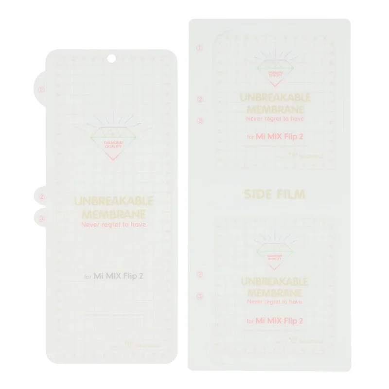 For Xiaomi Mix Flip 2 Clear PET Film Soft Front and Back Screen Protector