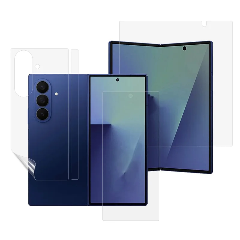 Pour Samsung Galaxy Z Fold7 5G Film transparent PET souple Protection d'écran avant et arrière