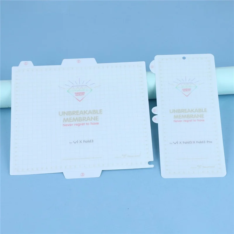 Für vivo X Fold5 5G / Fold3 Klare PET-Folie Weiche Vorder- und Rückseite Displayschutz