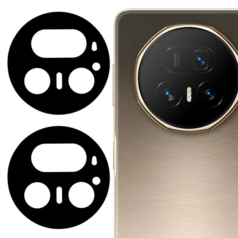 For Honor Magic V5 5G Tempered Glass Lens Protector Black Silk Printing Camera Lens Film
