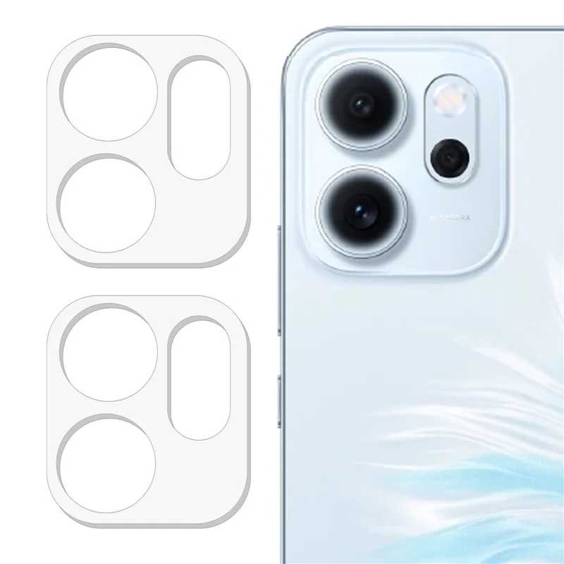 2 Pezzi Pellicola Protettiva per Lenti Fotocamera Ultra Chiara Antigraffio in Vetro Temperato per Oppo Reno 14 F 5G