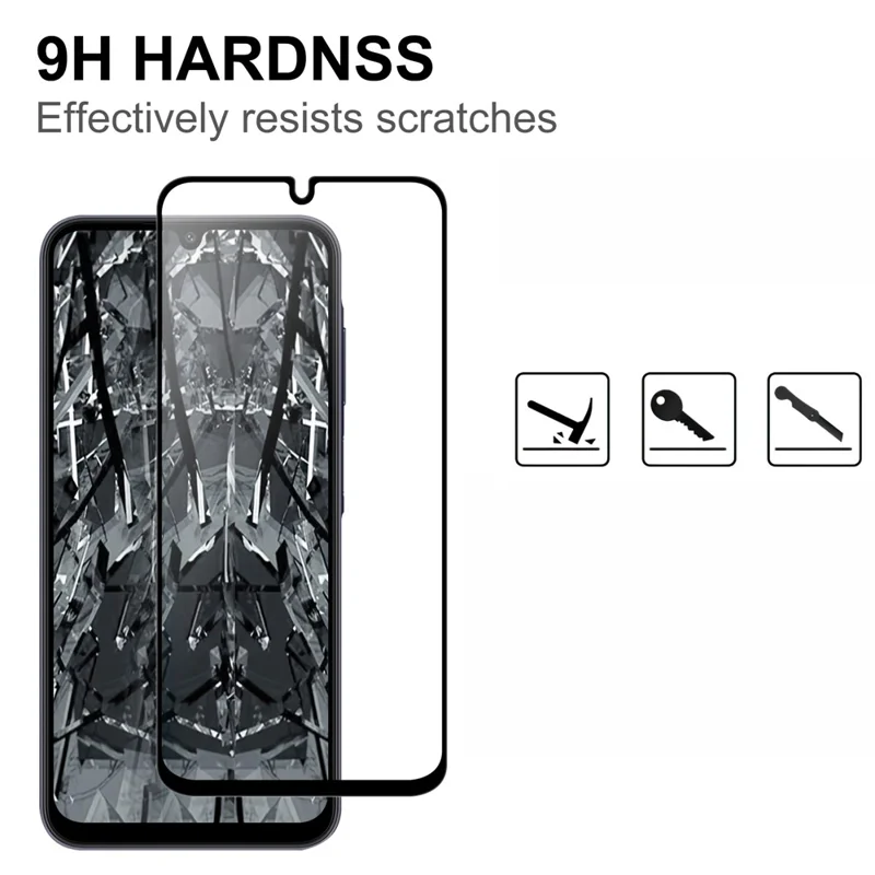 For Samsung Galaxy S25 FE AGC Tempered Glass with Black Edge Full Glue Full Coverage Screen Protector
