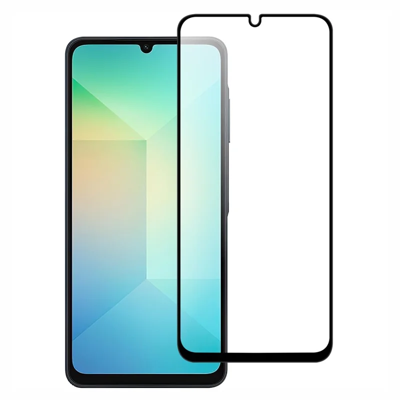 For Samsung Galaxy A07 4G AGC Glass Screen Protector Full Glue Black Edge Screen Film
