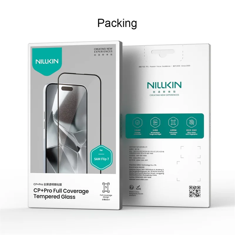 NILLKIN CP+PRO For Samsung Galaxy Z Flip7 5G Screen Protector Ultra Clear AGC Glass Film