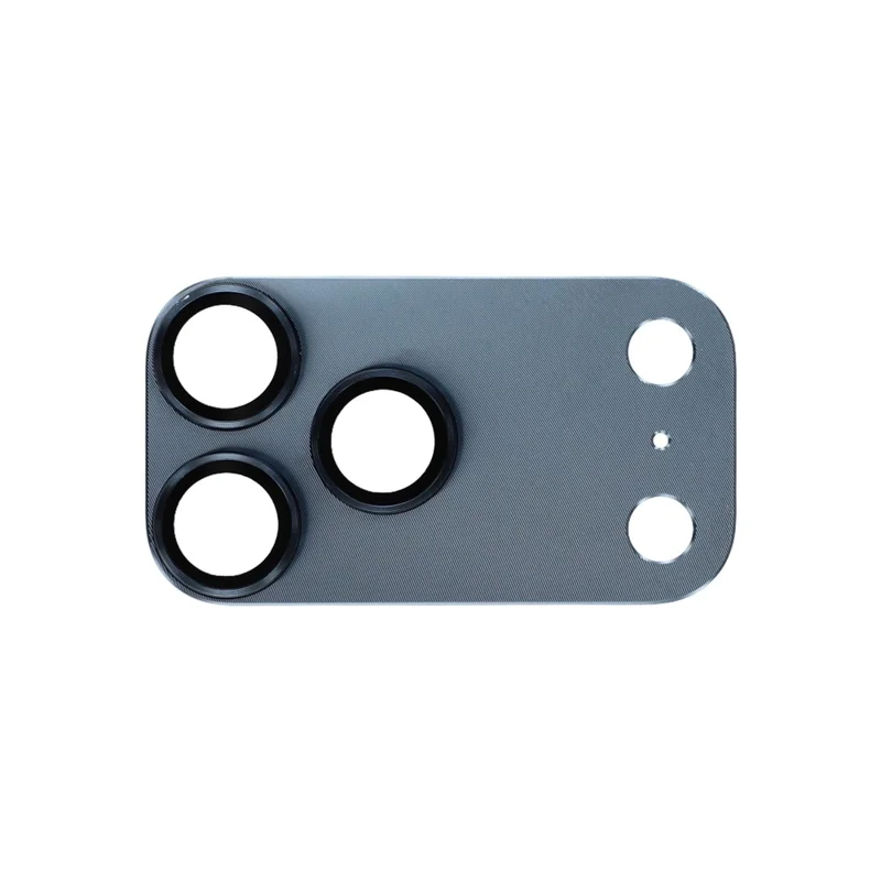 For iPhone 17 Pro Max Camera Lens Protector CD Vein Integrated Metal Tempered Glass Lens Film - Blue