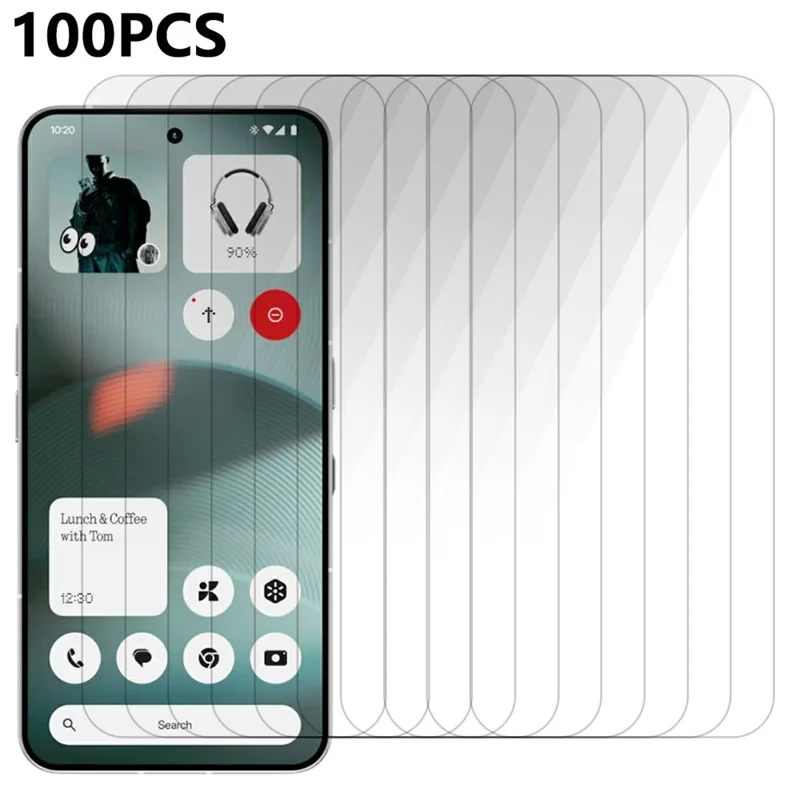 100 Uds. Protector de Pantalla Templado Antirayones para Nothing Phone (3) 5G