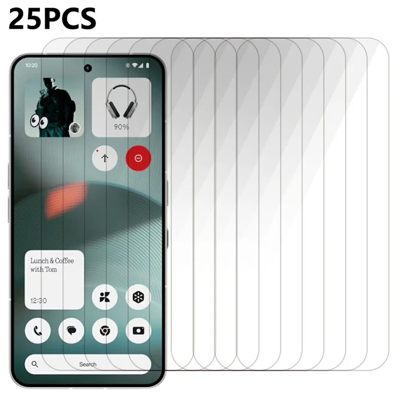 25 Pièces de Film Protecteur d'Écran en Verre Trempé Haute Définition pour Nothing Phone (3) 5G
