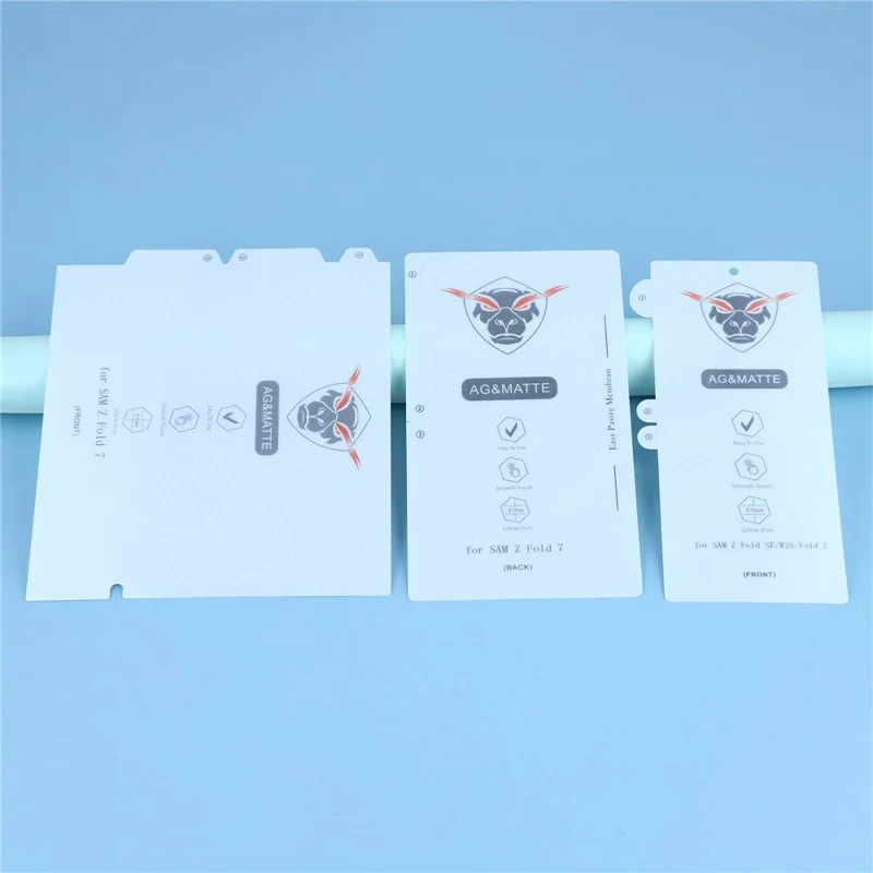 1Set For Samsung Galaxy Z Fold7 5G Matte Screen Protector Inside + Front Cover Clear TPU Film