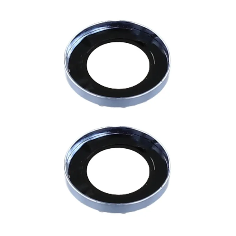 For iPhone 17 Camera Lens Protector Rhinestone Metal Frame + Tempered Glass Rear Lens Film - Silver