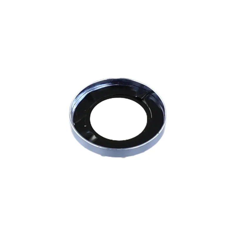 For iPhone Air Camera Lens Protector Rhinestone Metal Frame + Tempered Glass Rear Lens Film - Silver