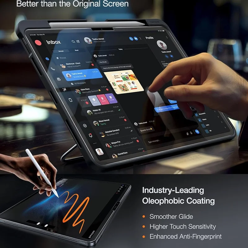 TORRAS Install Master Series For iPad Air 11 (2025)  /  (2024) Tempered Glass Screen Protector with Film Installation Tool