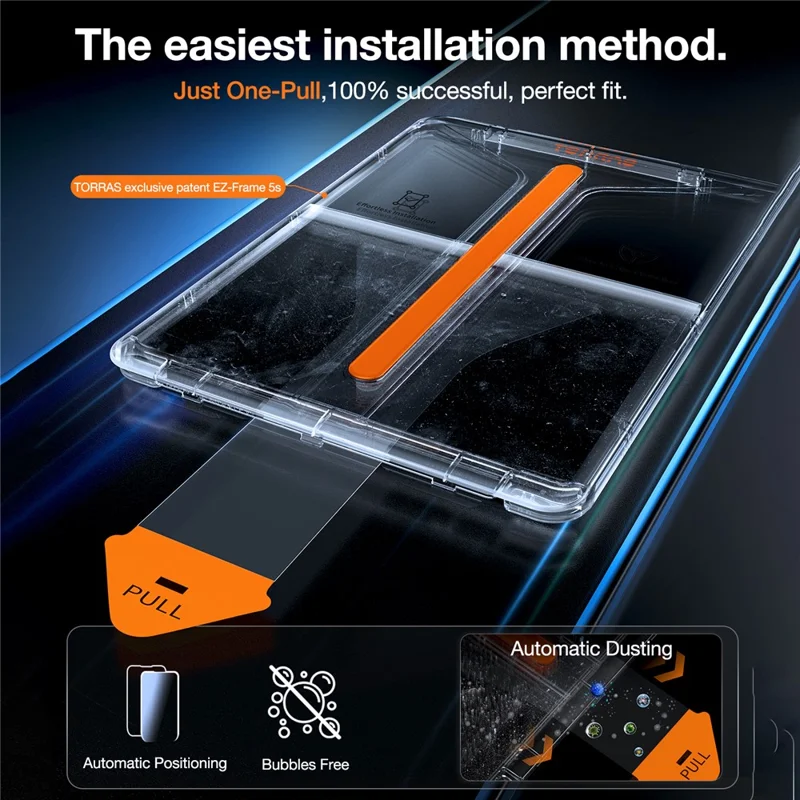 TORRAS Install Master Series For iPad Air 11 (2025)  /  (2024) Tempered Glass Screen Protector with Film Installation Tool