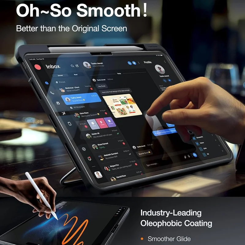 TORRAS Install Master Series For iPad Pro 13 (2024) Tempered Glass Screen Protector with Film Installation Tool