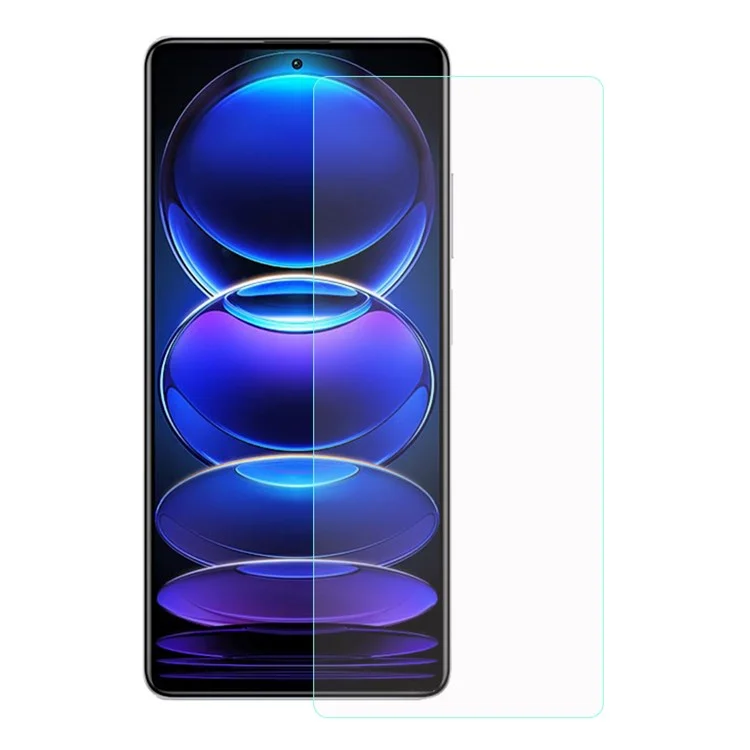 Para Xiaomi Redmi Note 12 Pro+ 5G 0.3 mm de Borde de Arco de Borde Ultra Transparente Protector Anti-explosión Película de Vidrio Templado