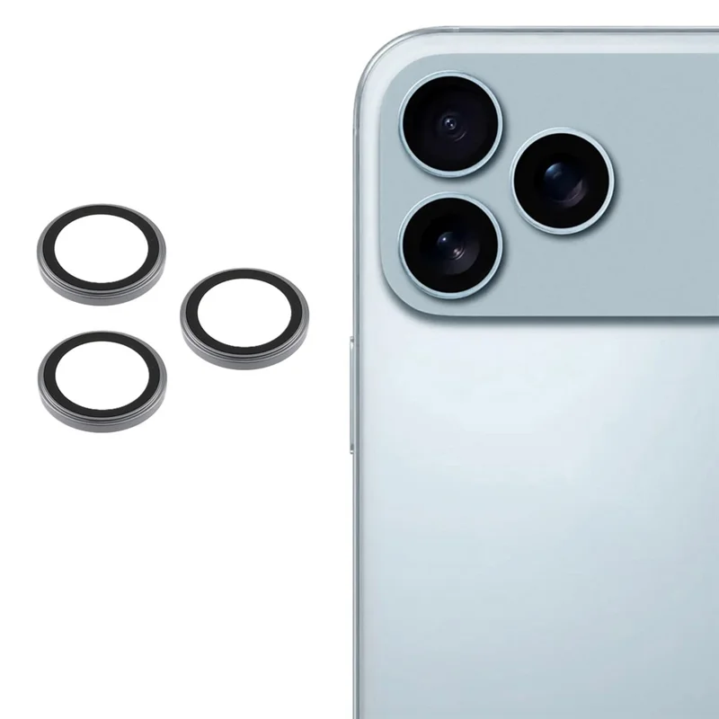 X-LEVEL AR Spotlight Serie für iPhone 17 Pro Max / 17 Pro Kameraobjektiv-Schutzset HD Einzelne Objektivfolie - Grau