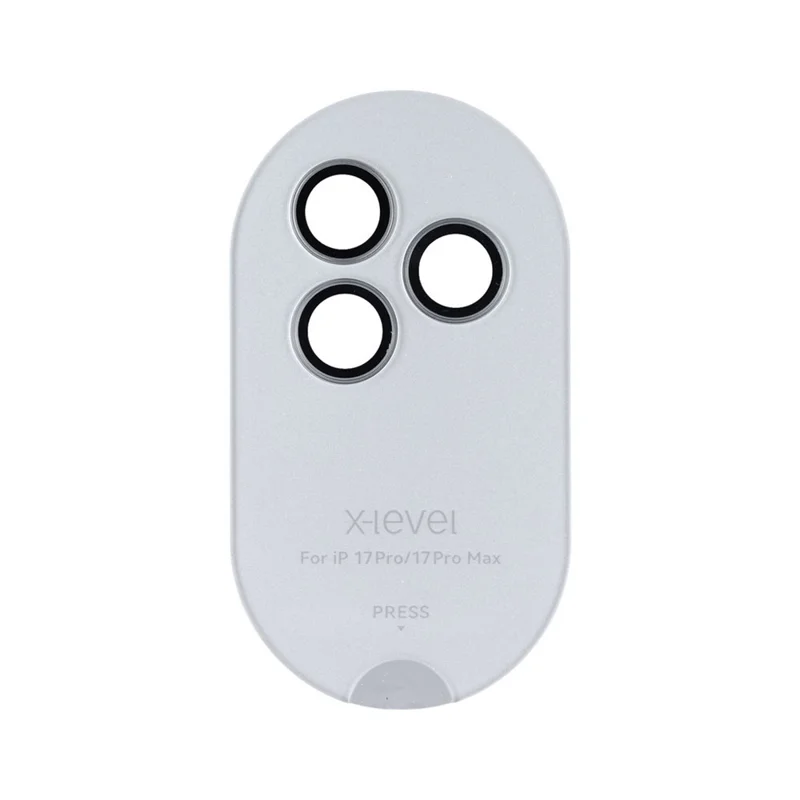 X-LEVEL AR Spotlight Serie für iPhone 17 Pro Max / 17 Pro Kameraobjektiv-Schutzset HD Einzelne Objektivfolie - Grau