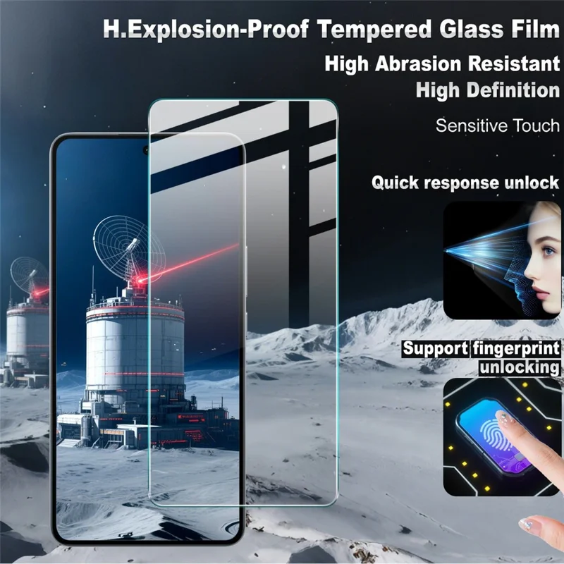 IMAK H Series для Oppo K13 Turbo 5G / K13 Turbo Pro 5G защитное стекло HD Clear Film (разблокировка по отпечатку пальца)