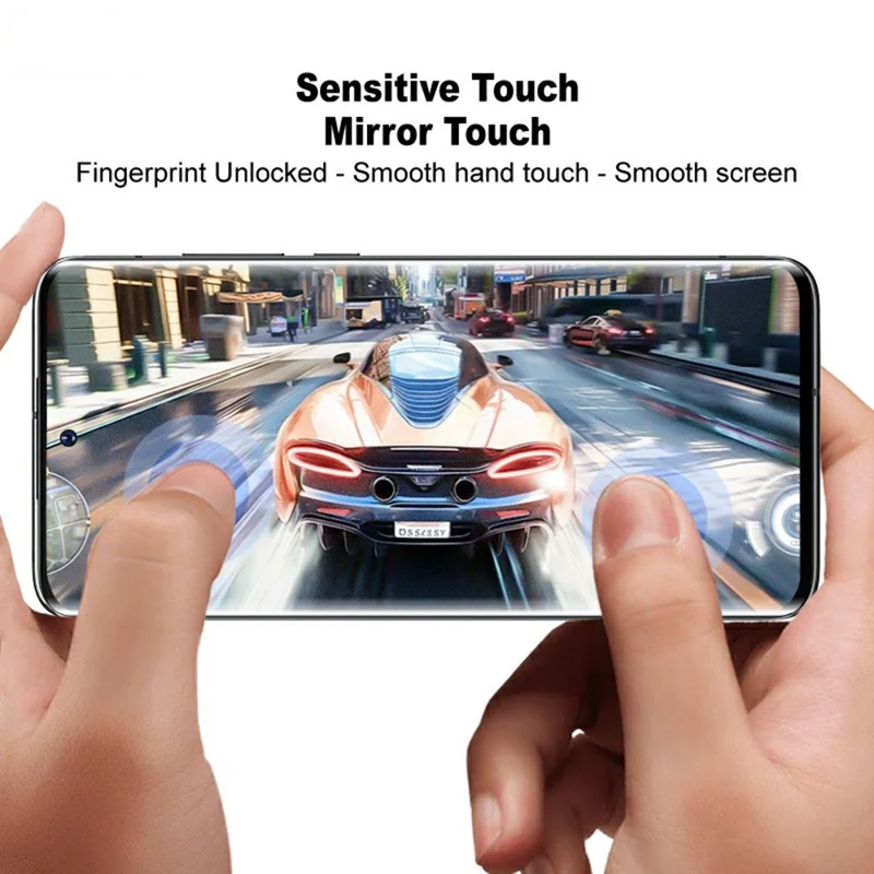 IMAK For Motorola G96 5G Screen Protector 3D Curved Edge Tempered Glass Film (Fingerprint Unlock)