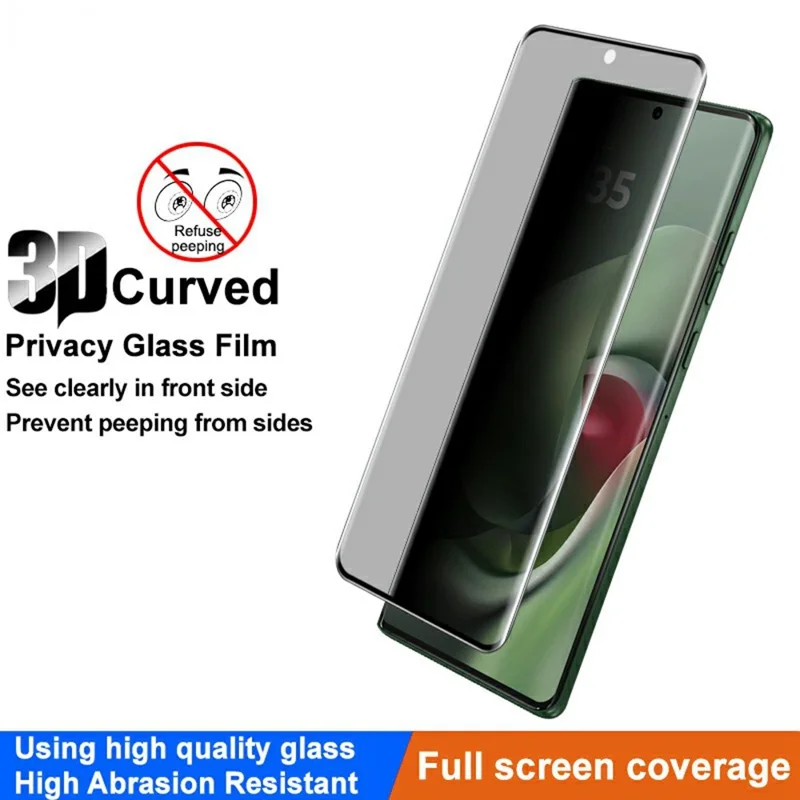IMAK For Motorola G96 5G Anti Spy Screen Protector Full Cover Tempered Glass Film