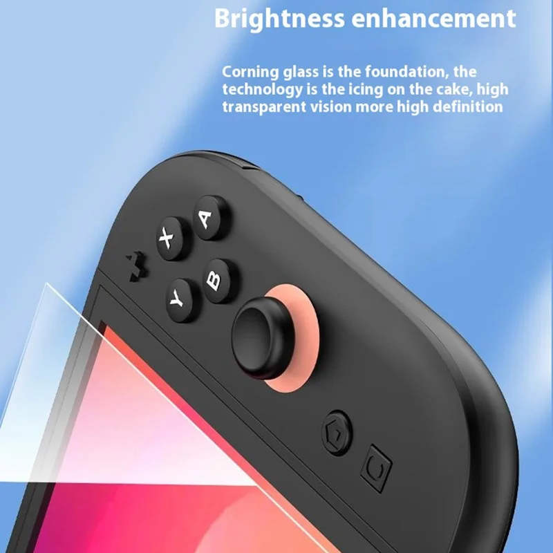 Protection d'écran pour Nintendo Switch Film de verre trempé HD pour console de jeu Installation sans poussière