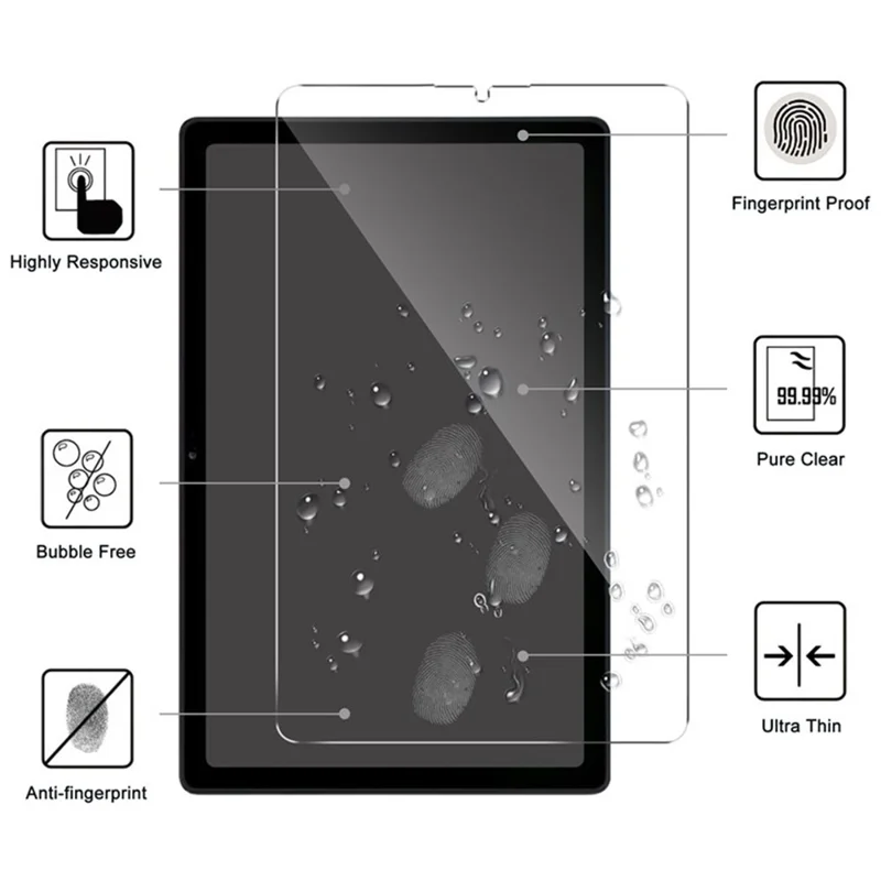 Pour Lenovo Xiaoxin Pad 11 2025 / Idea Tab (TB336ZU / TB336FU) Protecteur d'écran en verre trempé bord droit 2,5D