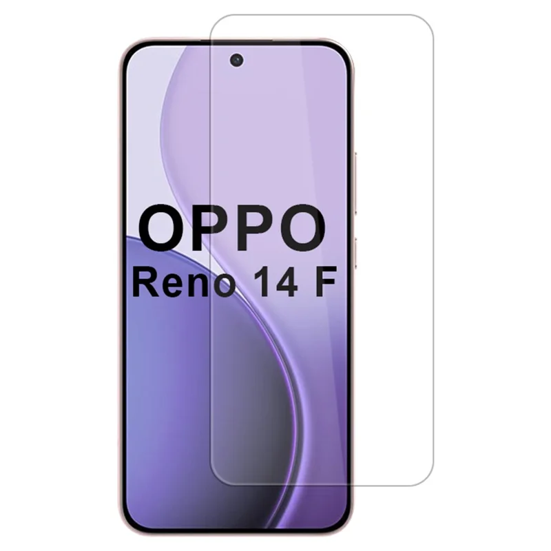Pour Oppo Reno14 F 5G Protection d'écran Film de Verre Alumino-Silicaté Haute Qualité 0,33 mm 2,5D