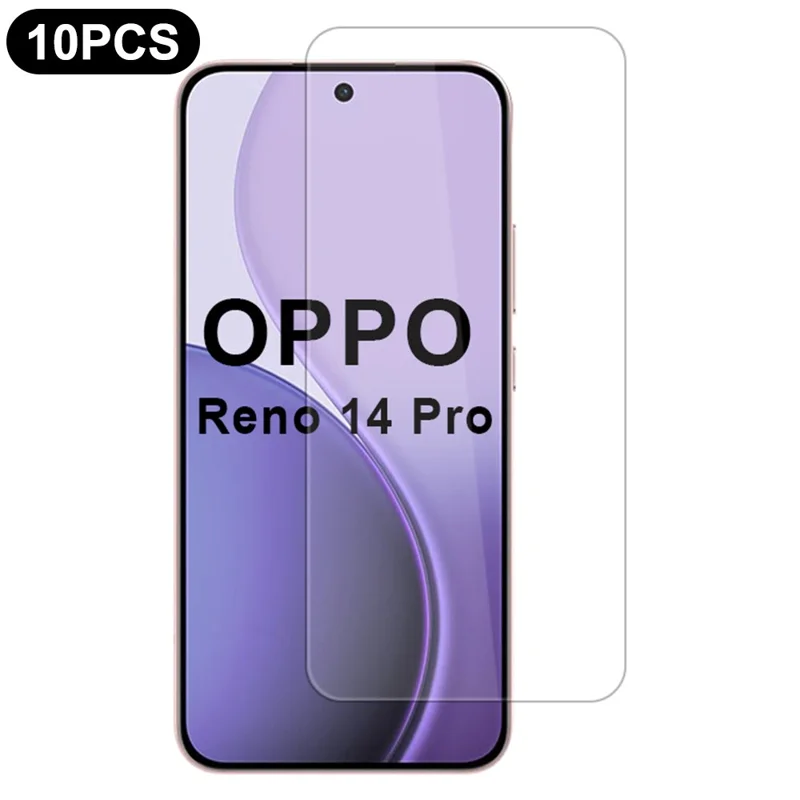 10 unidades / paquete para Oppo Reno14 Pro 5G (Global) Protector de pantalla Película protectora de alta transparencia