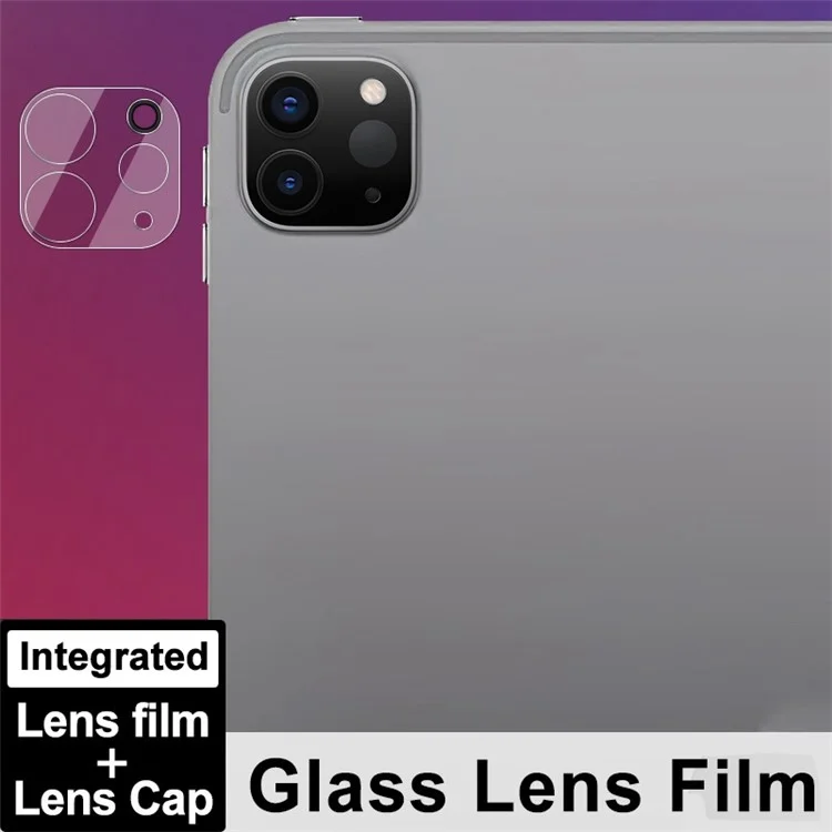 IMAK For iPad Pro 11 (2020) / (2021) / (2022) / iPad Pro 12.9 (2020) / (2021) / (2022) Integrated Camera Lens Protector Tempered Glass Lens Film + Acrylic Lens Cap