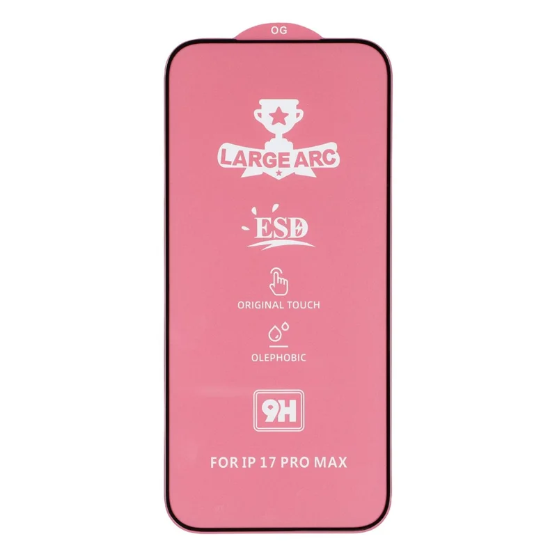 Pour iPhone 17 Pro Max Protecteur d'écran Verre haute aluminium-silicium Impression de soie Film HD
