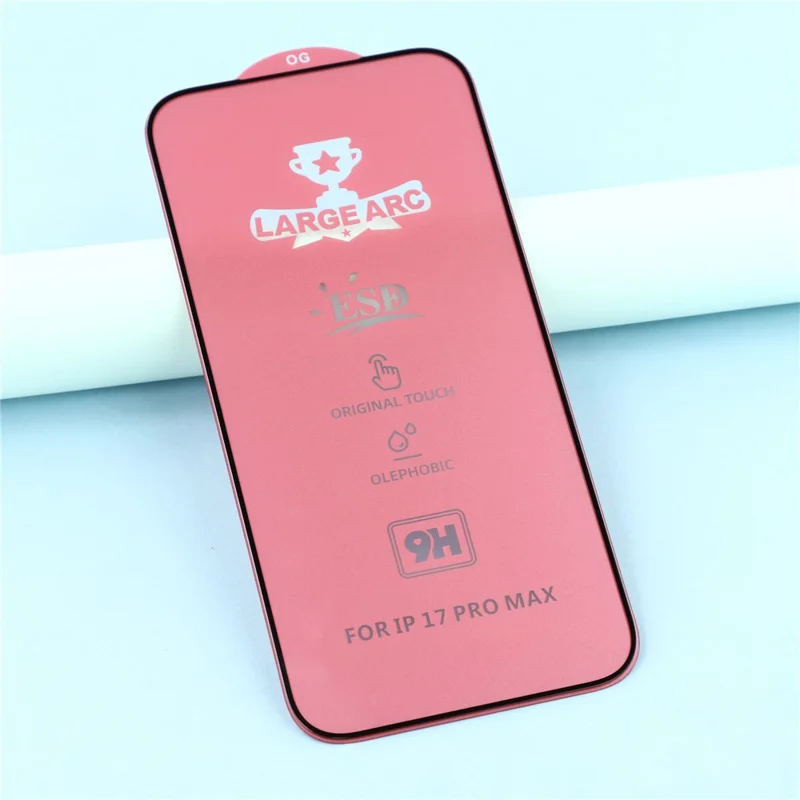 Pour iPhone 17 Pro Max Protecteur d'écran Verre haute aluminium-silicium Impression de soie Film HD