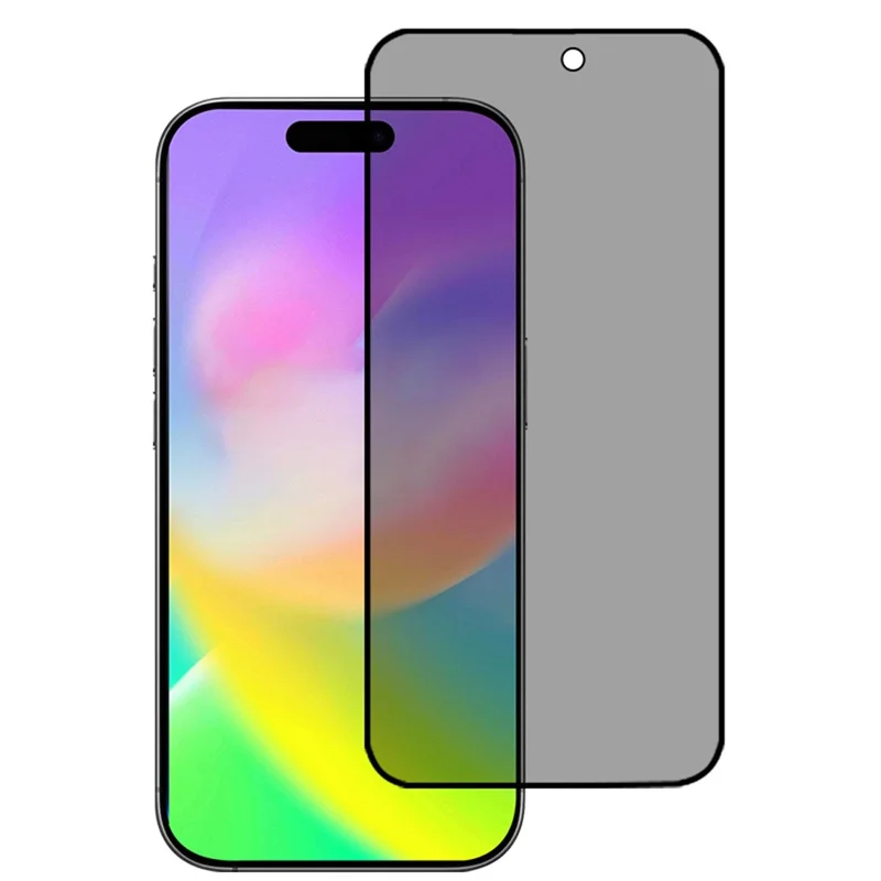 Protector de Pantalla para iPhone 17 Pro, Película Completa Antivista de 28 Grados con Impresión de Seda y Adhesivo Total