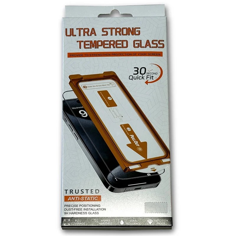 Protector de Pantalla para iPhone 17 Pro con Impresión de Seda, Cristal de Aluminio-Silicio Transparente y de Alta Calidad