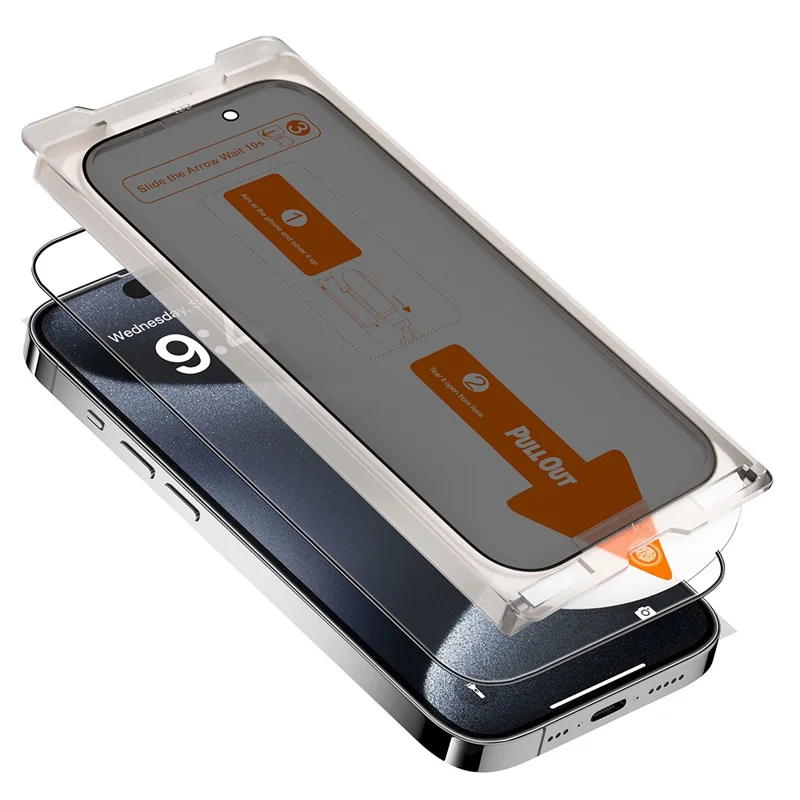 Protection d'écran Anti-Espion pour iPhone 17 en Verre Aluminium-Silicium Haute Qualité avec Outil d'Installation