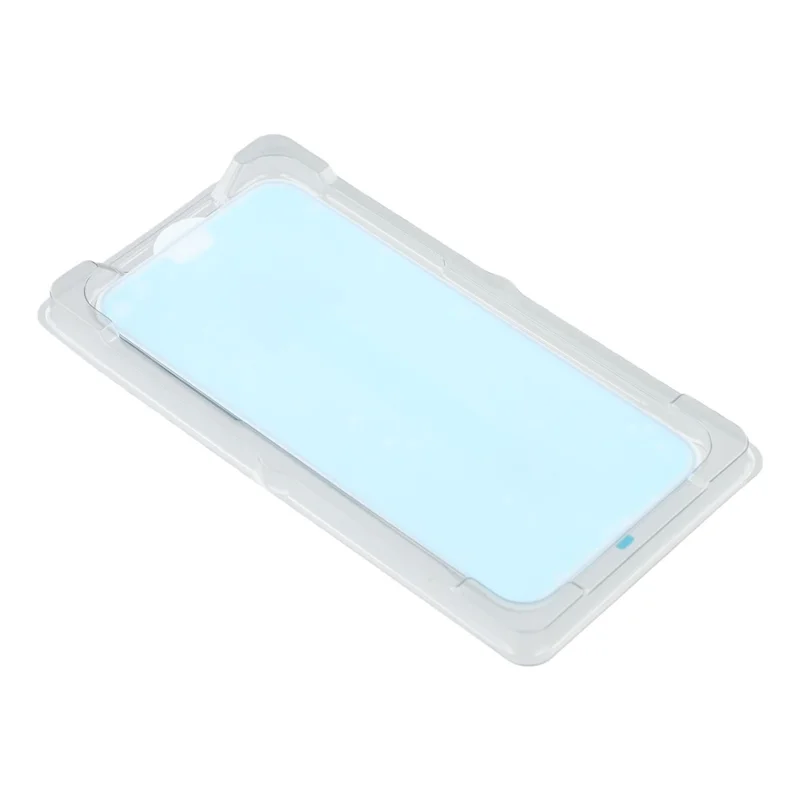 For iPhone 15 Screen Protector Silk Print HD High Aluminium-silicon Glass Film with Easy Installation Tool
