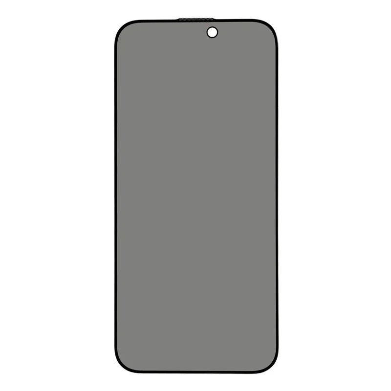 Pour iPhone 15 Pro Protection d'écran Anti-Espion Impression Soie Verre Haute Aluminium-Silicium avec Outil d'Installation Facile