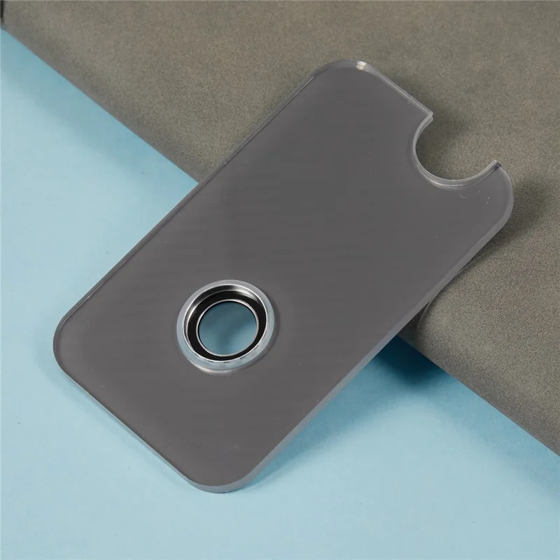 For iPhone Air Camera Lens Protector Kevlar Textured Metal Tempered Glass Lens Film - Silver