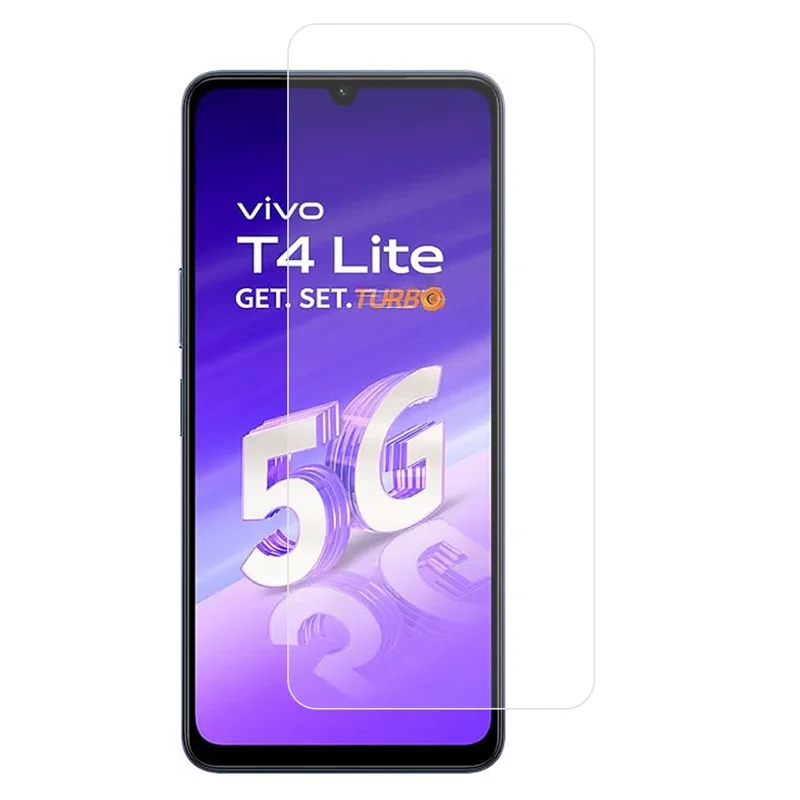 Для vivo T4 Lite 5G Защитная пленка для экрана 0,3 мм Дуговой край Ультрачистое закаленное стекло