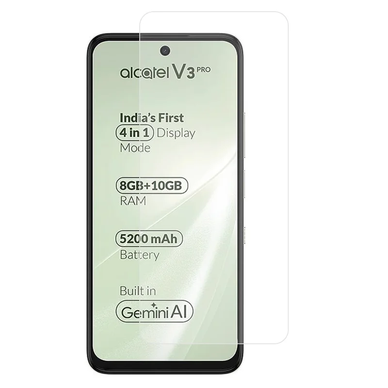 For Alcatel V3 Pro 5G Screen Protector 0.3mm Arc Edge Ultra Clear Tempered Glass Film