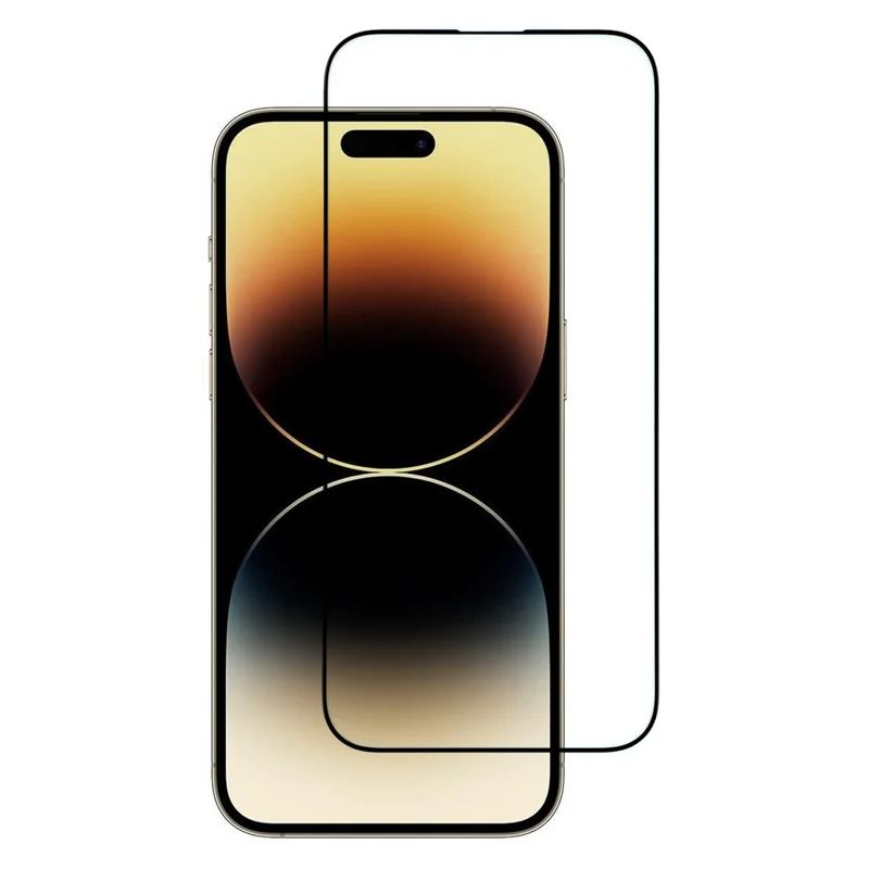 ITIETIE For iPhone 14 Pro Max Screen Protector 0.25mm High Aluminium-Silicon Glass Silk Printing Film